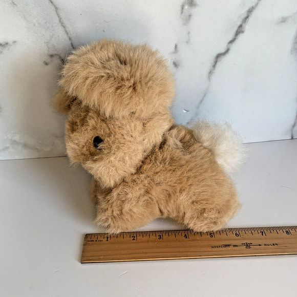 Vintage Gund Rabbit Plush Bunny Rattle 1982 Light Brown 6 Inches Stuffed Animal - Picture 7 of 7